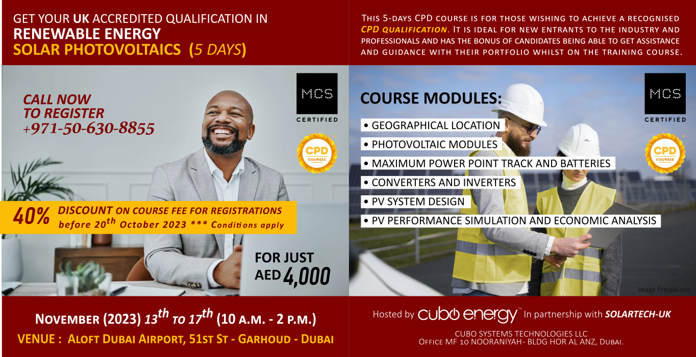 Solar Photovoltaics (5 Days)